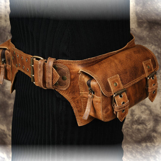 Daily Leisure Leather Waist Pack