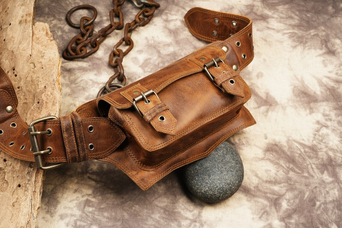 Daily Leisure Leather Waist Pack