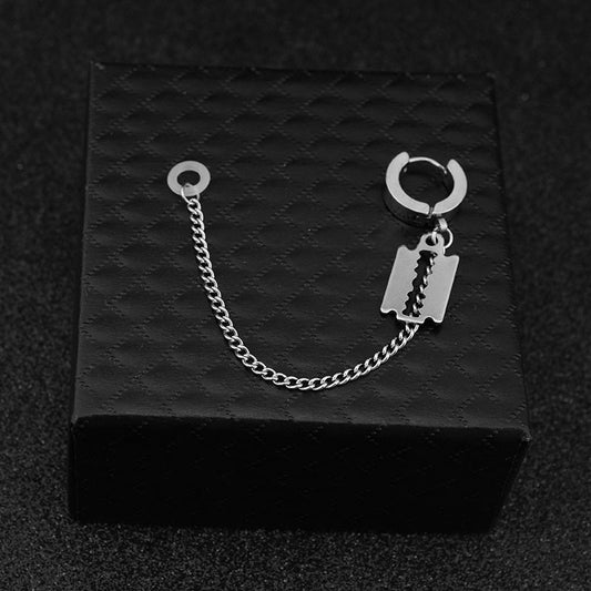 Stainless Steel Chain Earrings Ear Clip